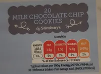 Sainsbury's 20 Milk Chocolate Cookies