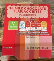 18 milk chocolate flapjack bites