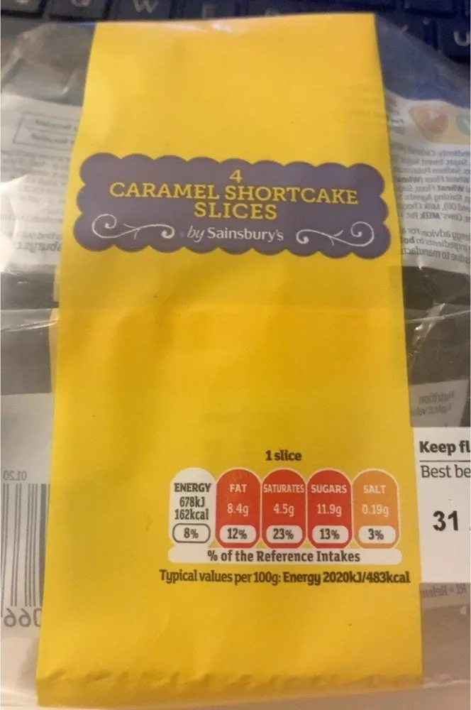 4 caramel shortcake slicee