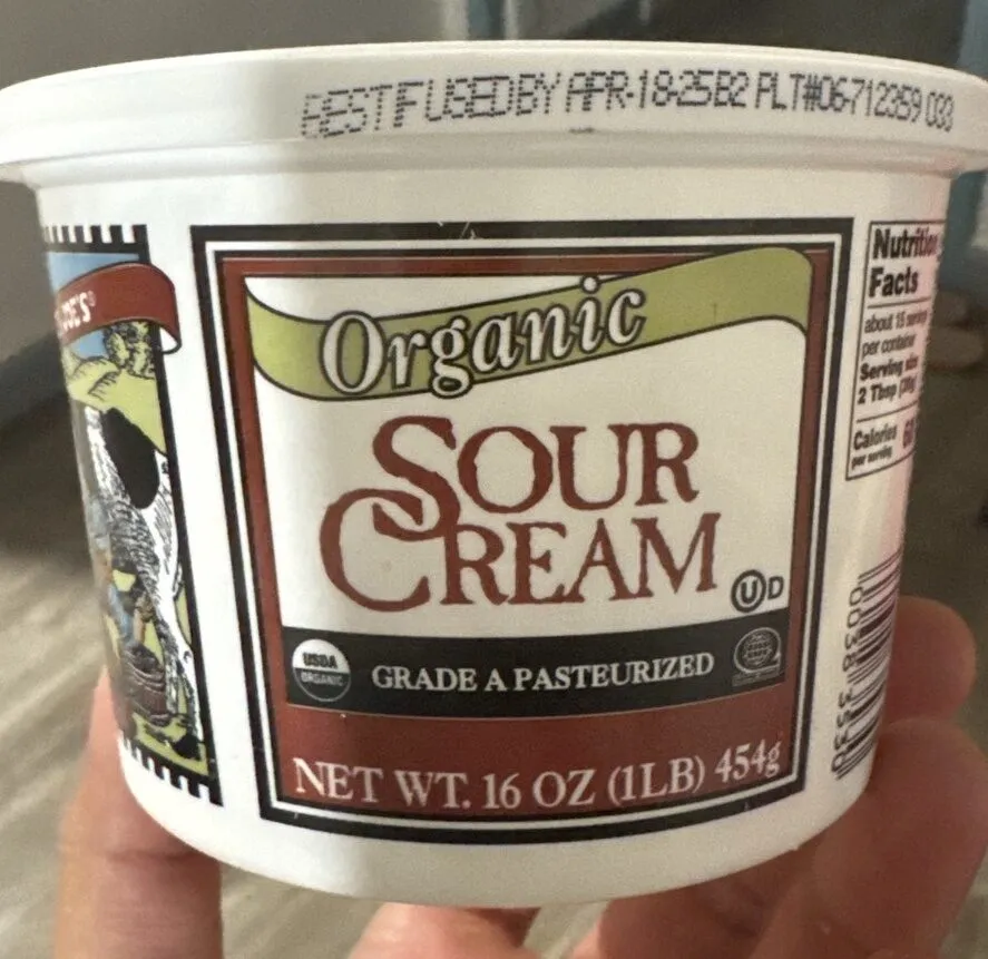 Organic sour cream