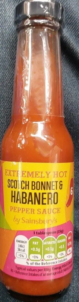 Extremely hot scotch bonnet and habenero  pepper sauce