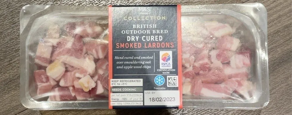 DRY CURED SMOKED LARDONS
