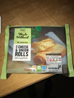 2 cheese & onion rolls