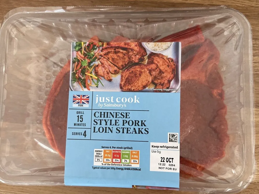 Chinese Style Pork Loin Steaks