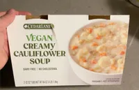 Vegan creamy cauliflower soup
