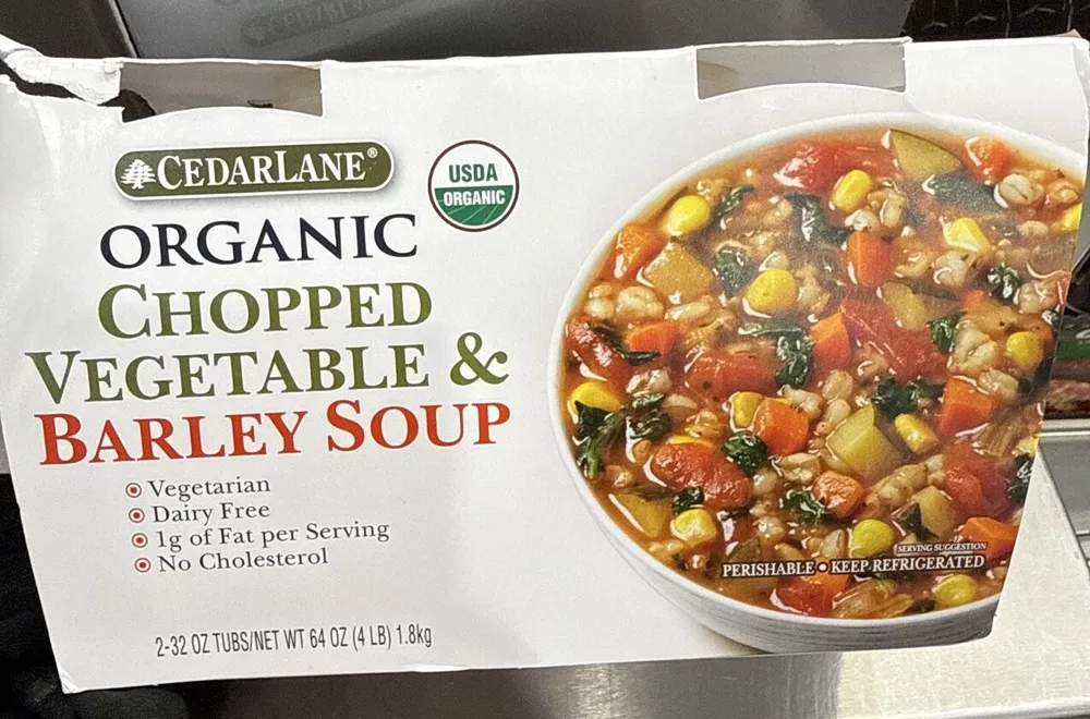Organic Chopped Vegetable & Barley Soup