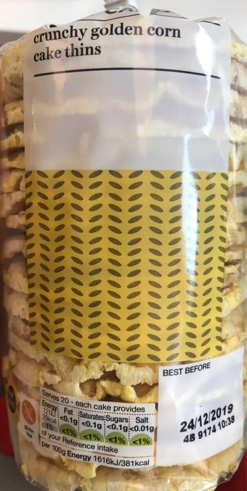 unsalted corn cakes