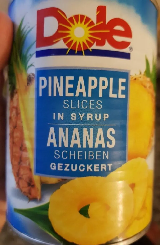 Ananas au sirop en boite