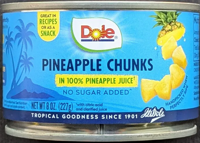 Pineapple Chunks In 100% Pineapple Juice