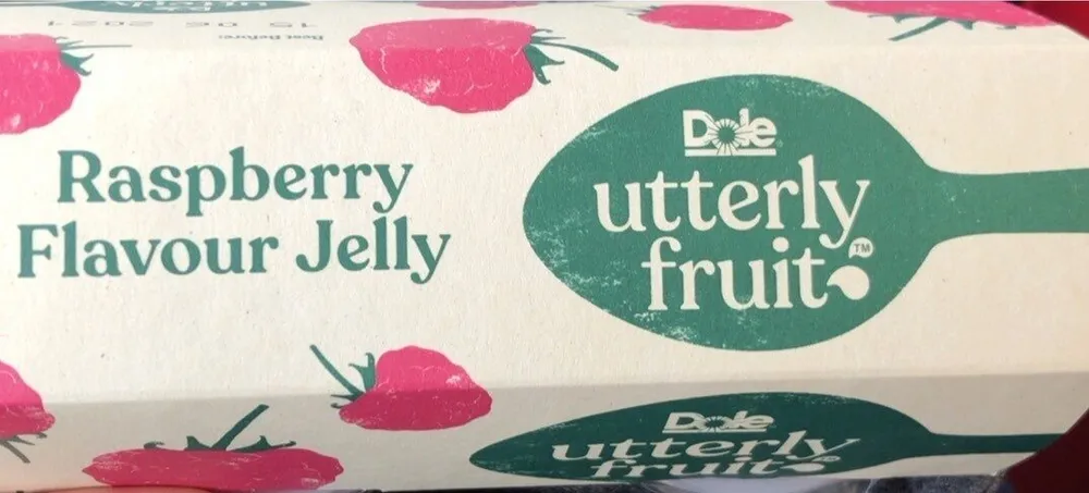 Raspberry flavour jelly