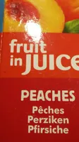Dole Fruit In Juice, Peaches Pfirsich