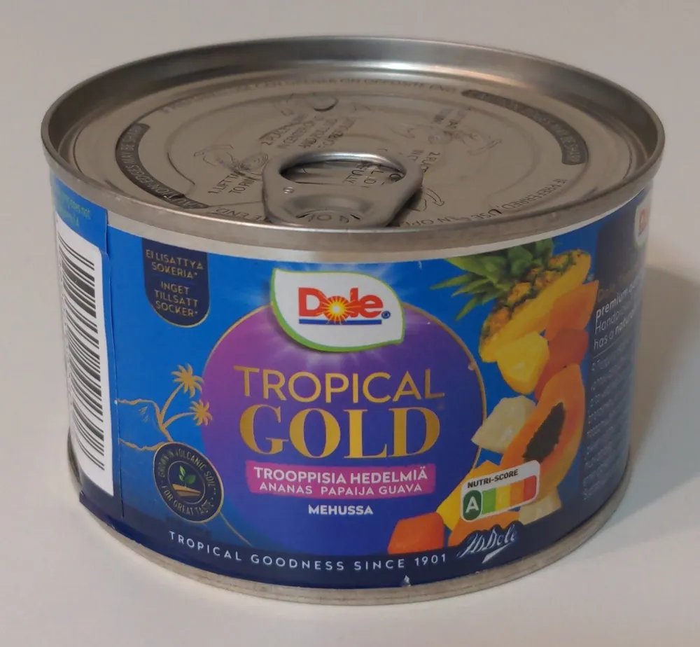 Tropical Gold Trooppisia Hedelmiä Ananas Papaija Guava Mehussa