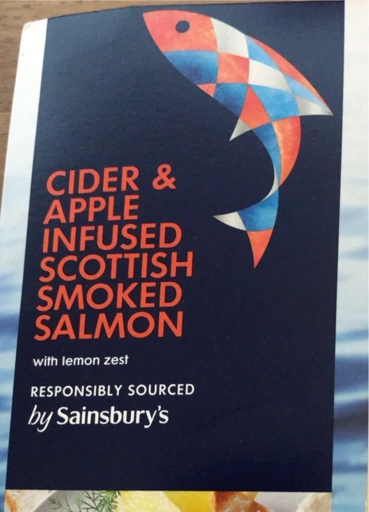 Cider & Apple infused scotish smoked salmon