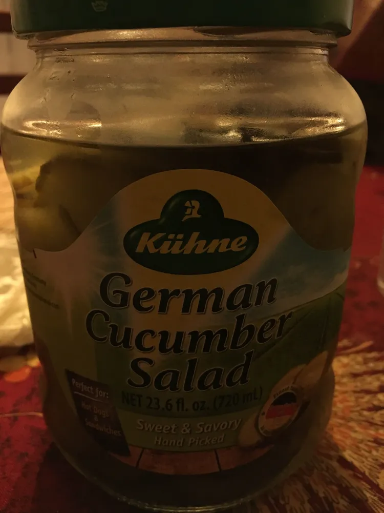 Sweet & savory hand picked german cucumber salad