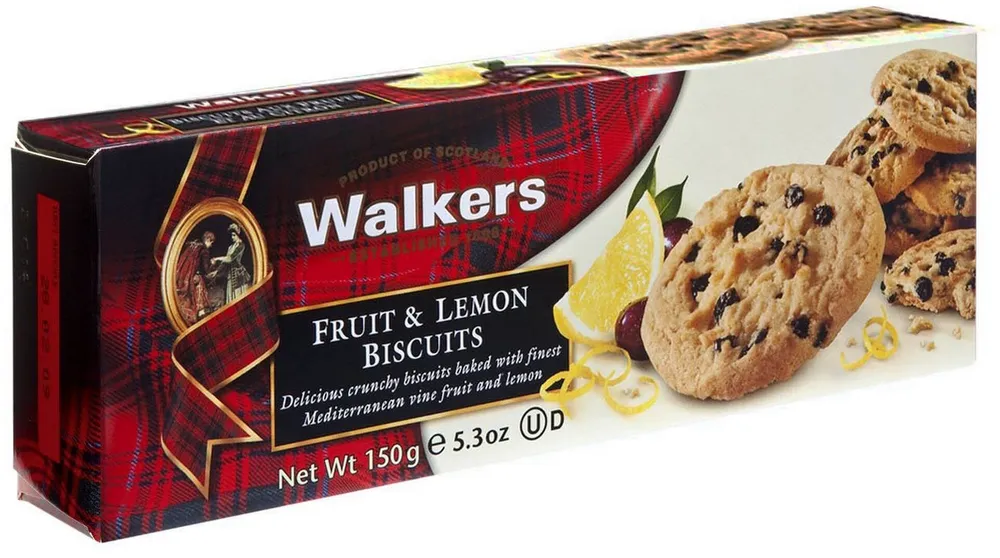 FRUIT & LEMON BISCUITS 150G - WALKERS - 150g
