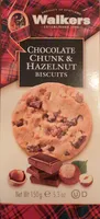 Chocolate chunk and hazelnut biscuuts