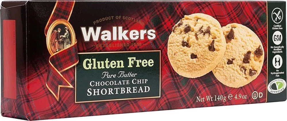 SHORTBREAD CHOC CHIP GF 140G - WALKERS - 140g