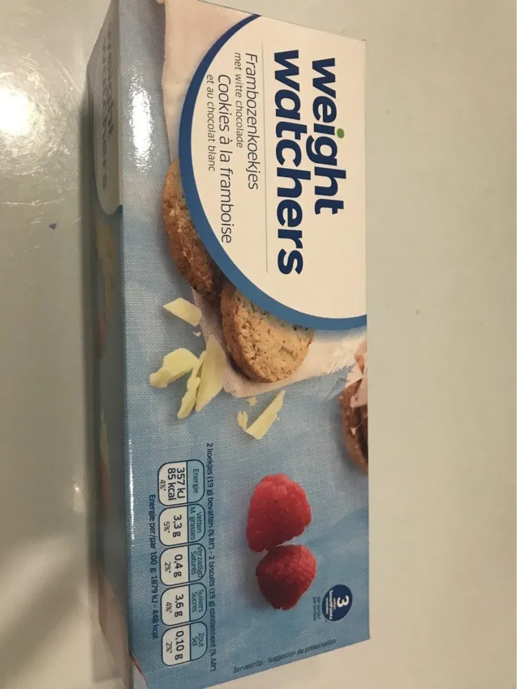 Weight Watchers Cookies à La Framboise Et Au Chocolat Blanc