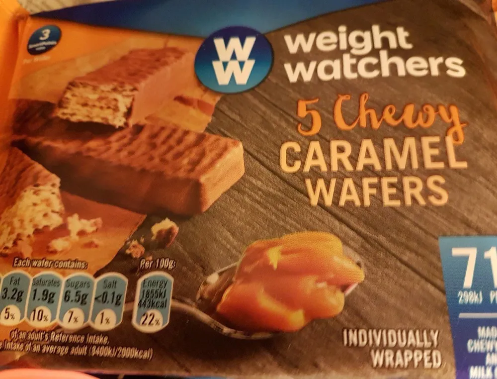 5 Chewy Caramel Wafers