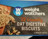 12 crumbly oat digestivo biscuits