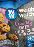 Crumbly oaty choc chips mini cookies