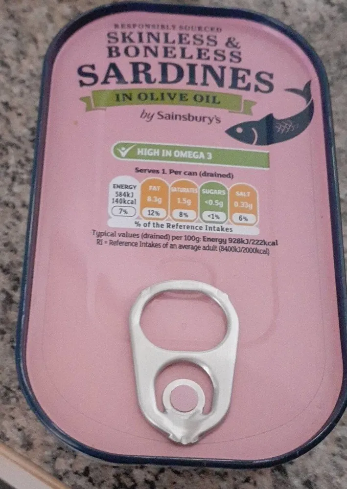Skinless & Boneless Sardines in Olive Oil