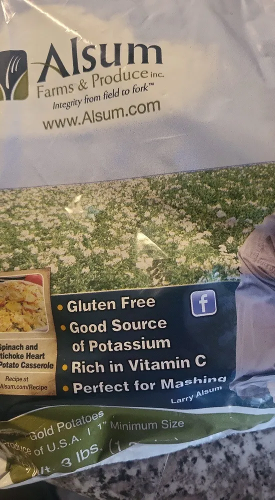 Premium gold potatoes