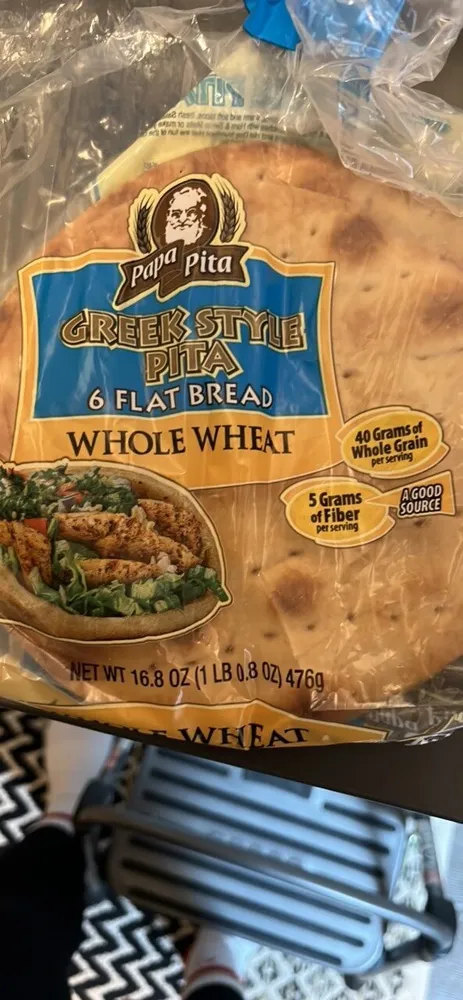 Greek Style Pita Whole Wheat