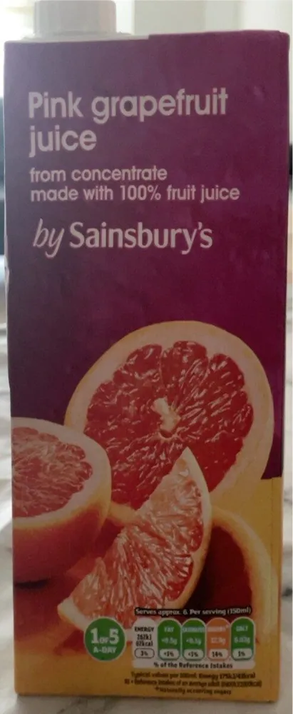 Pink grapefruit juice