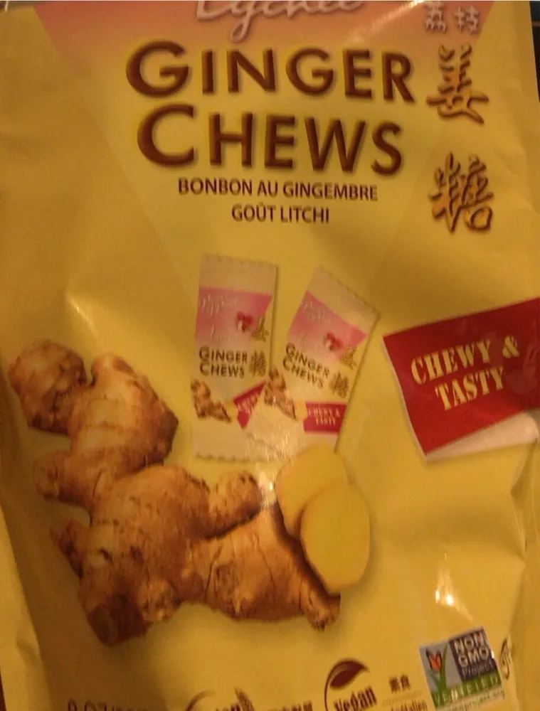 Bonbon au gingembre goût litchi