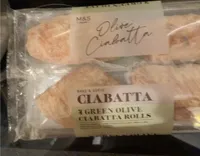 Green Olive Ciabatta Rolls