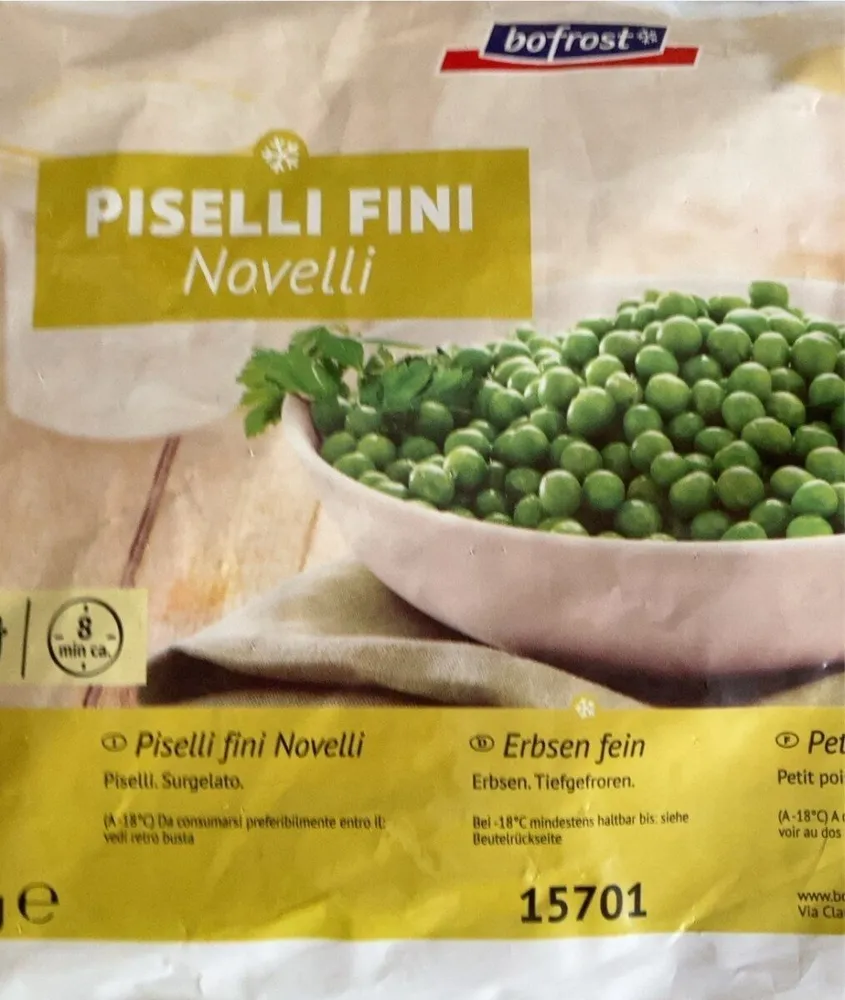 Piselli surgelati