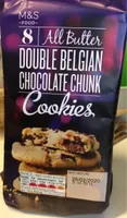 Double Belgian chocolate chunk cookies
