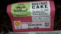 Rich fruit cake