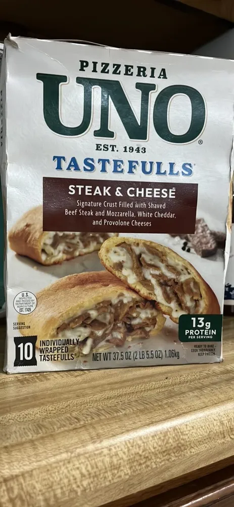 STEAK & CHEESE Signature Crust Filled with Shaved Beef Steak and Mozzarella, White Cheddar, and Provolone Cheeses