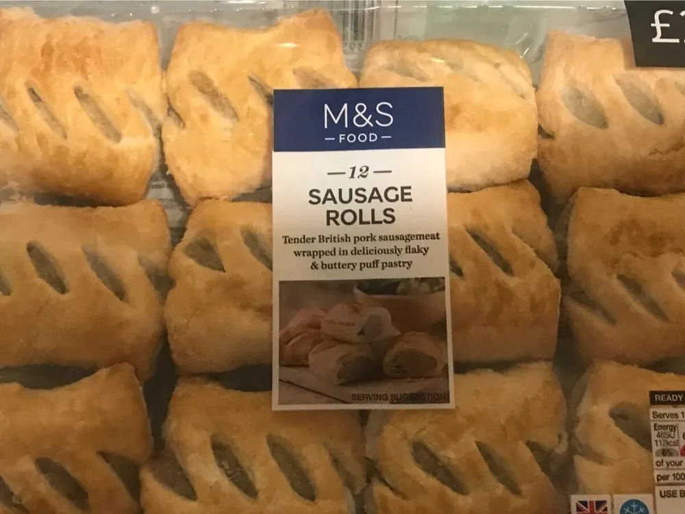 12 british sausage rolls