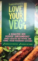Roasted  red pepper shroomdogs