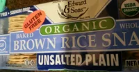Brown Rice Snaps Unsalted Plain