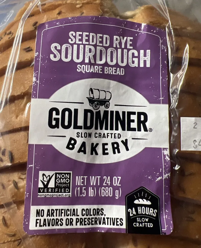 Seeded Rye Sourdough Square Bread