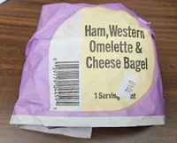 Ham, Western Omelette & Cheese Bagel