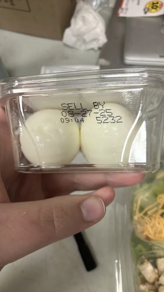 Peeled Hard-Cooked Eggs
