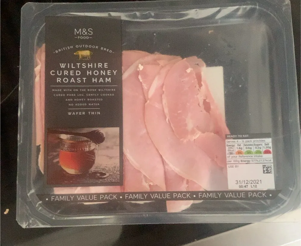Wiltshire cured honey roast ham