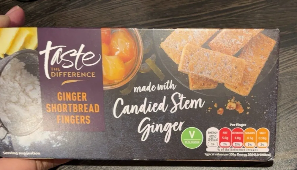 ginger shortbread fingers
