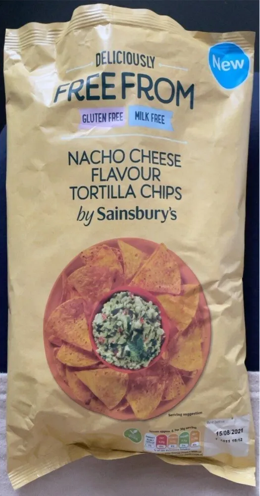 Free from Nacho Cheese Flavour Tortilla Chips