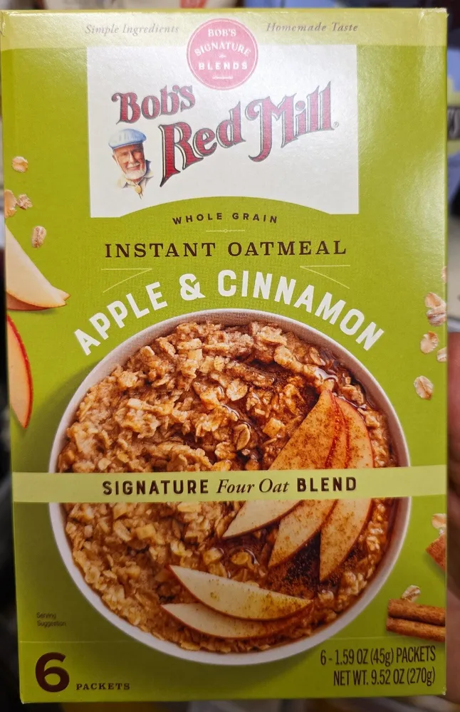 Apple & Cinnamon Instant Oatmeal
