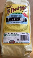 Organic whole grain corn flour stone ground