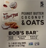 Peanut butter coconut & oats bar