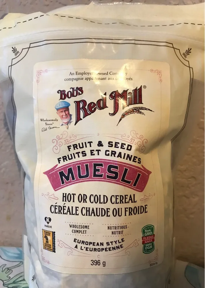 Fruits et graines muesli