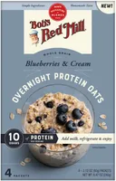 Blueberries & Cream Overnight Protein Oats