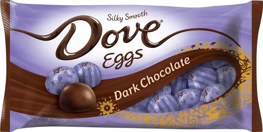 Easter dark chocolate candy eggs ounce